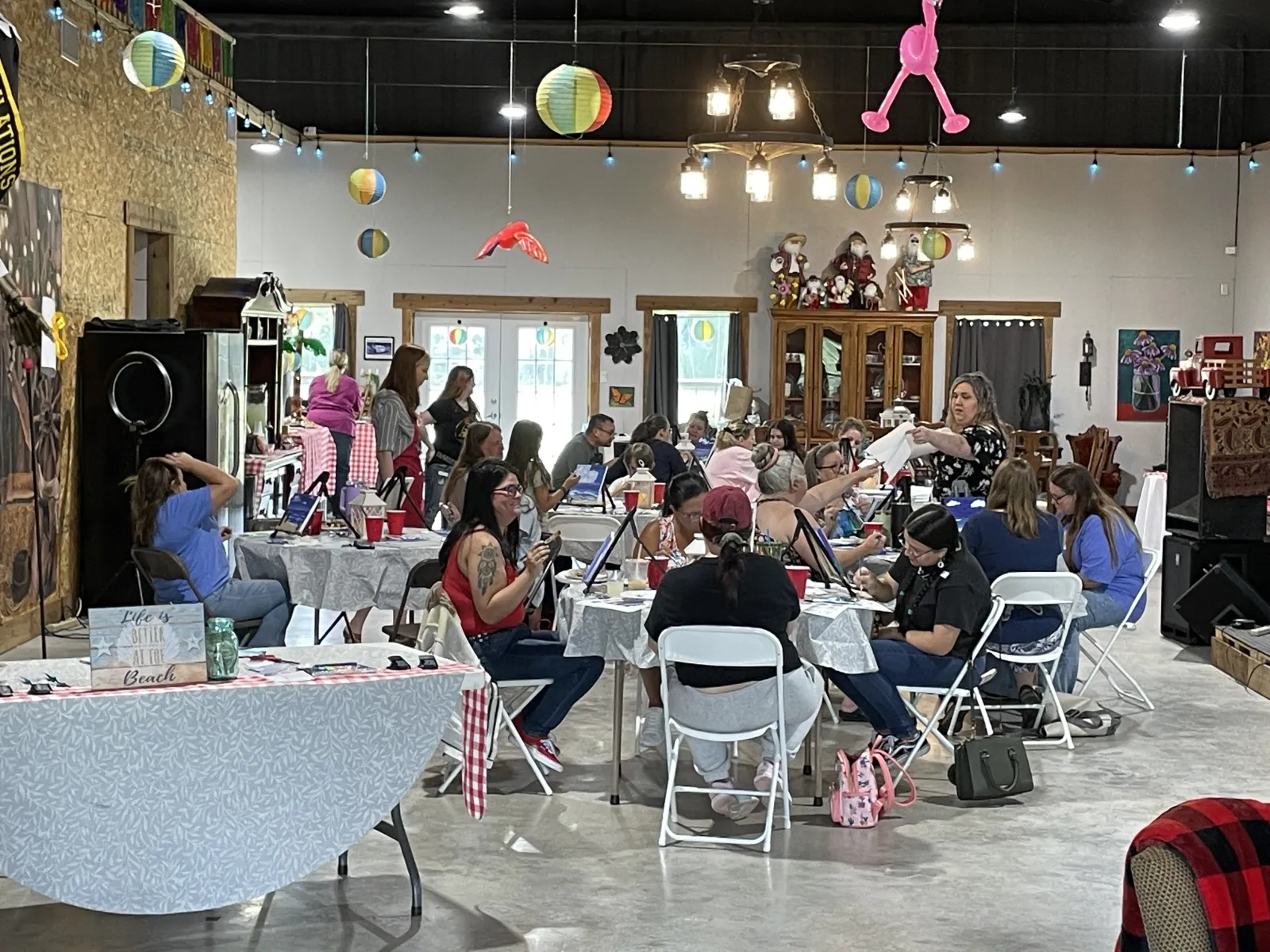 Attendees at Paint and Sip July 25, 2026