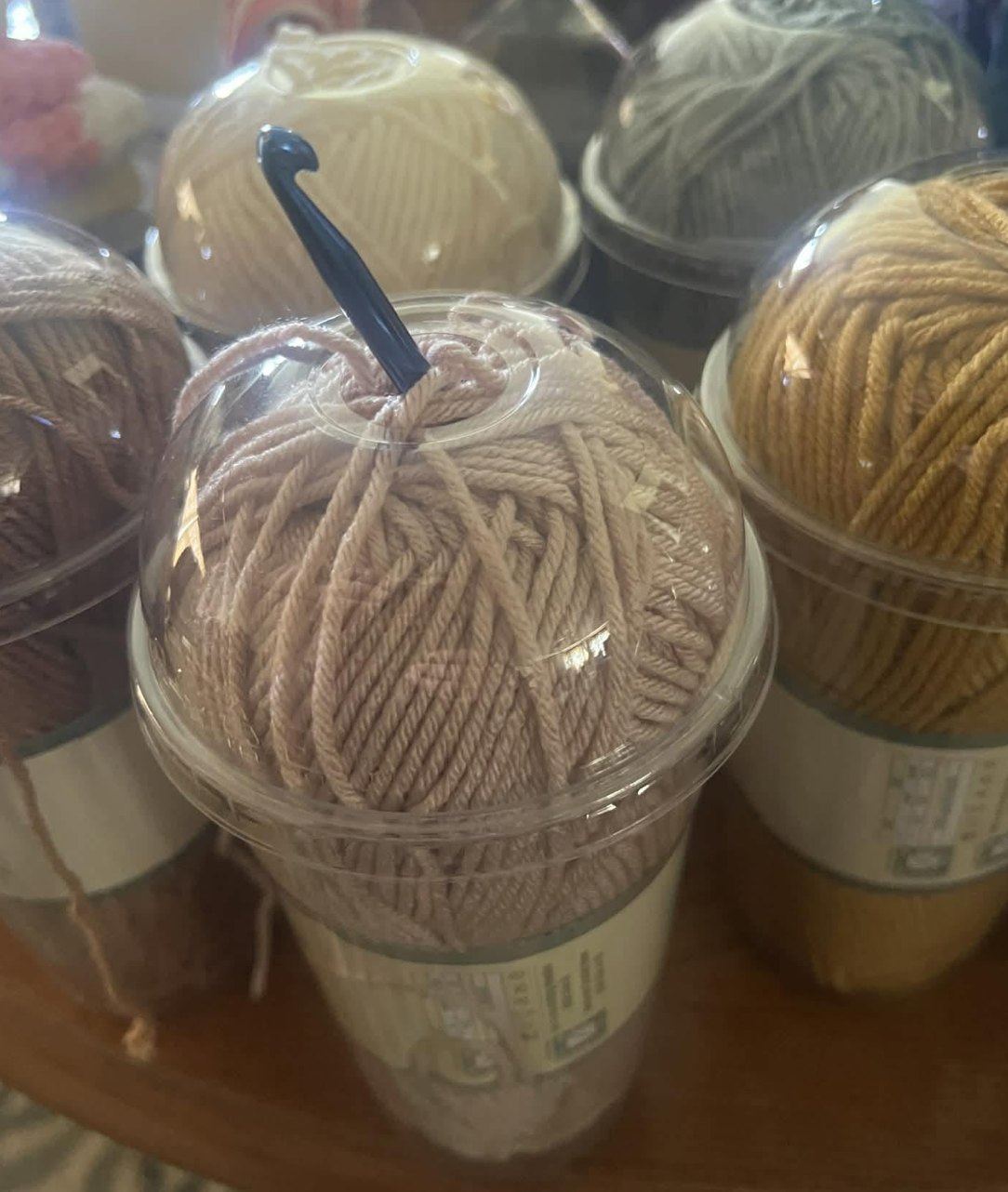 Crochet and yarn at Holy Smocks Thursday art night